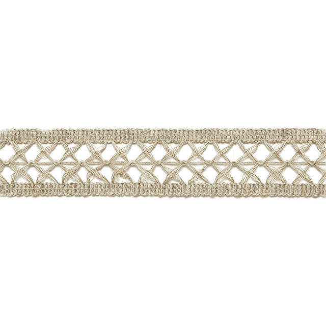 Schumacher 65490 NICOLE LINEN BRAID in STRING Trim - AU NATU