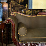 Schumacher Madison Wool Peat Fabric - Eade's Wallpaper
