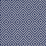 Schumacher Soho Weave Navy Fabric - Eade's Wallpaper