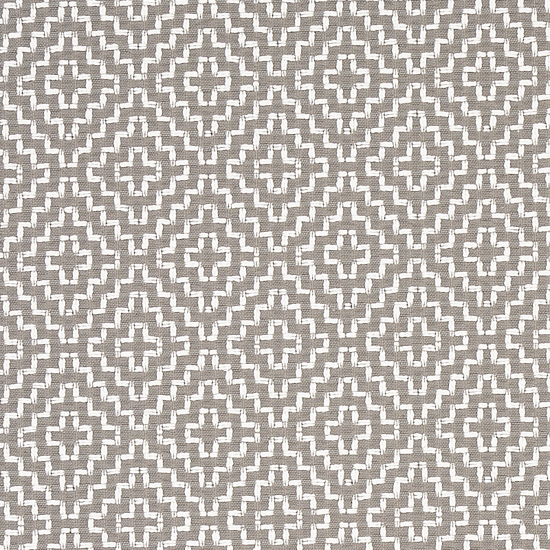 Schumacher Soho Weave Grey Fabric - Eade's Wallpaper