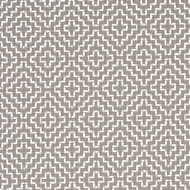 Schumacher Soho Weave Grey Fabric - Eade's Wallpaper