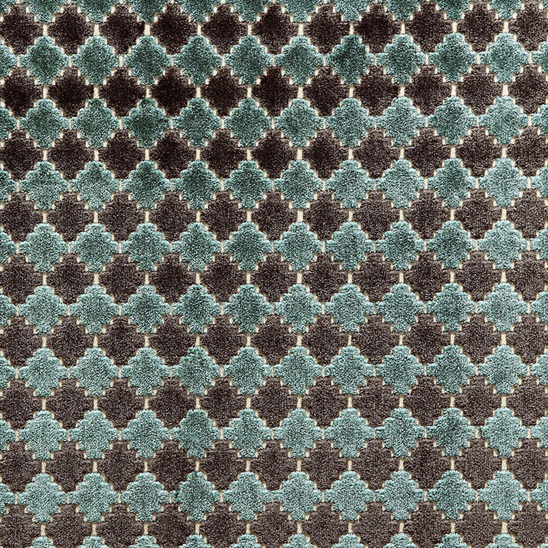 Schumacher Marrakesh Velvet River Fabric - Eade's Wallpaper