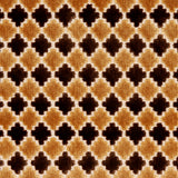 Schumacher Marrakesh Velvet Chocolate Brown Fabric - Eade's Wallpaper