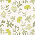 Schumacher Sheridan Embroidery Chartreuse Fabric - Eade's Wallpaper