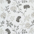 Schumacher Sheridan Embroidery Grisaille Fabric - Eade's Wallpaper