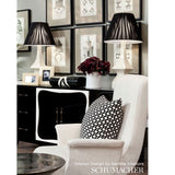 Schumacher 65683 BETWIXT in BLACK / WHITE Fabric - ESSENTIAL