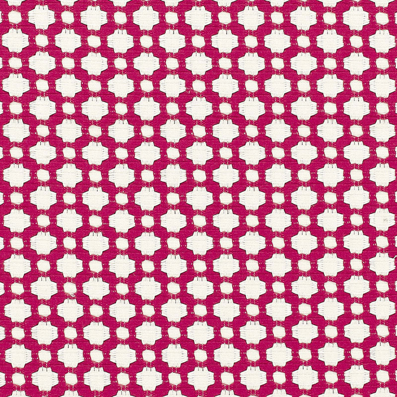 Schumacher Betwixt Magenta/Natural Fabric