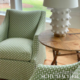 Schumacher 65688 BETWIXT in LEAF/BLANC Fabric - ESSENTIALS: 
