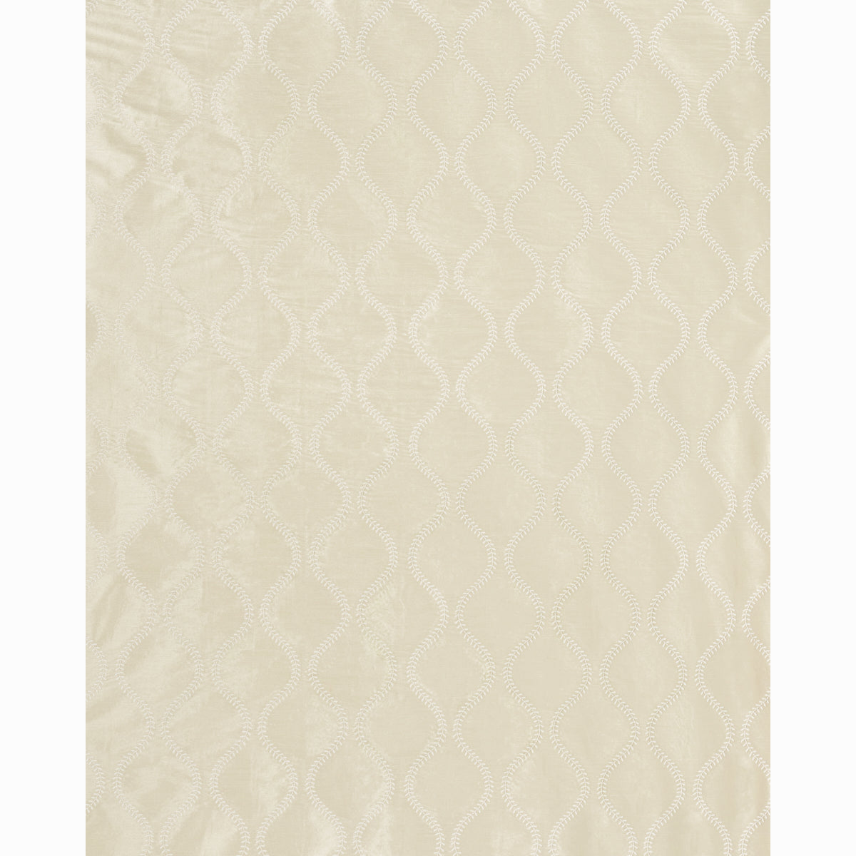 Schumacher Agadir Embroidery Champagne Fabric
