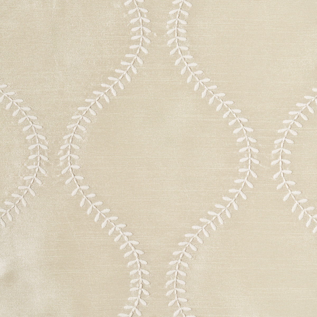 Schumacher Agadir Embroidery Champagne Fabric
