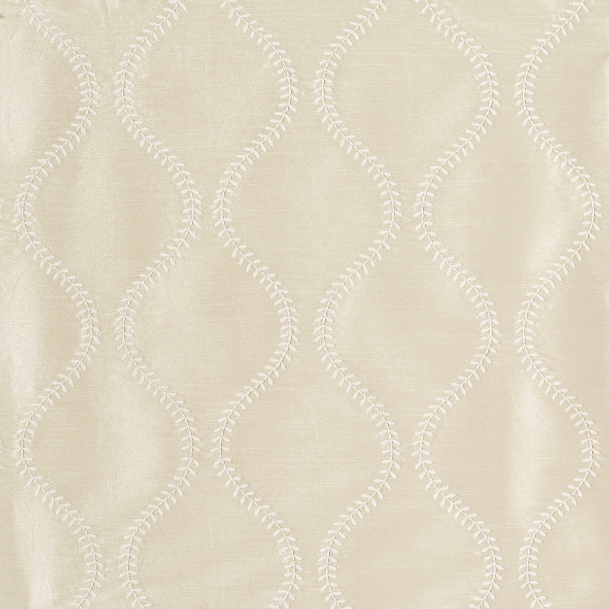 Schumacher Agadir Embroidery Champagne Fabric