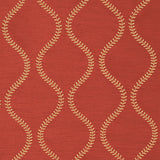 Schumacher Agadir Embroidery Spice Fabric
