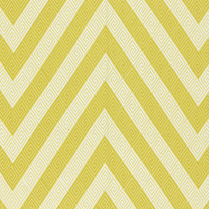 Schumacher Nebaha Embroidery Citron Fabric - Eade's Wallpaper