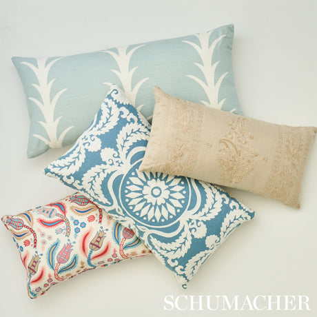 Schumacher Jaipur Linen Embroidery Flax Fabric