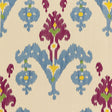 Schumacher Raja Embroidery Jewel Fabric - Eade's Wallpaper