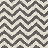 Schumacher Antibes Chevron Oxford Grey Fabric