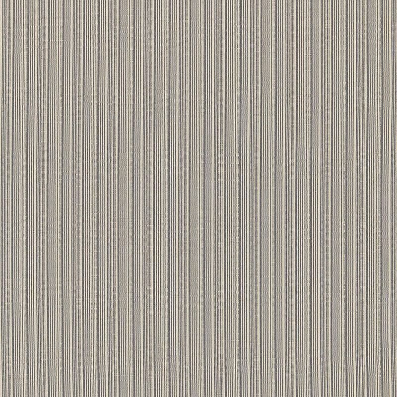 Schumacher Marbella Strie Oxford Grey Fabric - Eade's Wallpaper