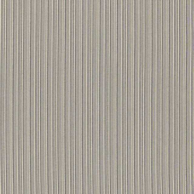 Schumacher Marbella Strie Oxford Grey Fabric - Eade's Wallpaper