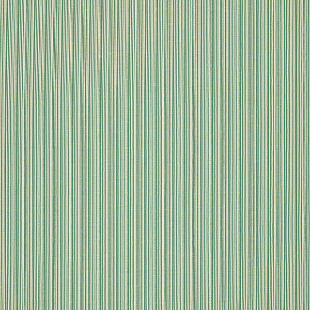 Schumacher Marbella Strie Viridian Fabric - Eade's Wallpaper