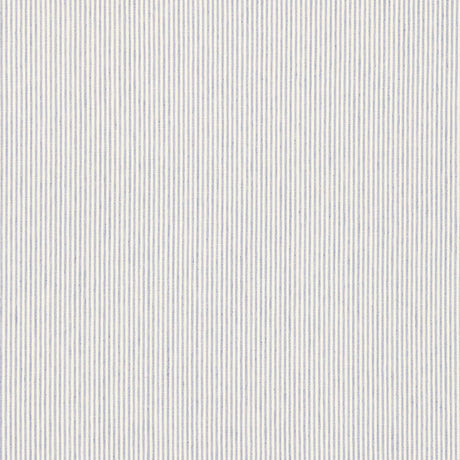 Schumacher Wesley Ticking Stripe Delft Fabric - Eade's Wallpaper