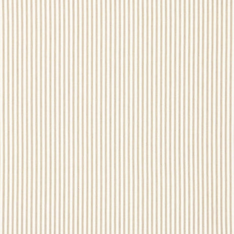 Schumacher Wellfleet Ticking Stripe Pebble Fabric - Eade's Wallpaper