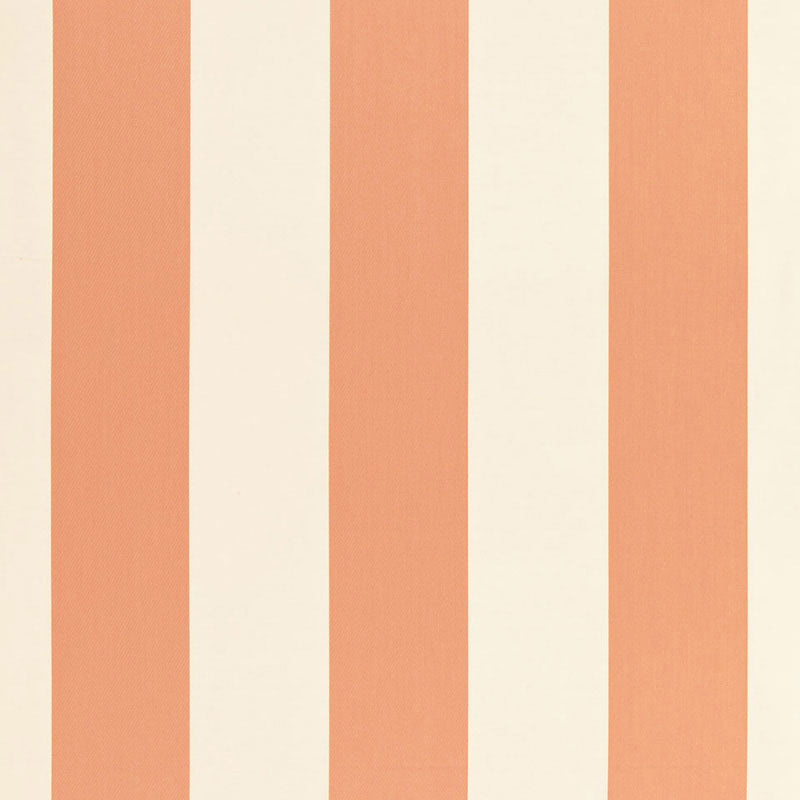 Schumacher Beaufort Awning Stripe Peche Fabric