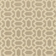 Schumacher San Remo Fret Sahara Fabric - Eade's Wallpaper