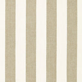 Schumacher Augustin Linen Stripe Linen / Ivory Fabric