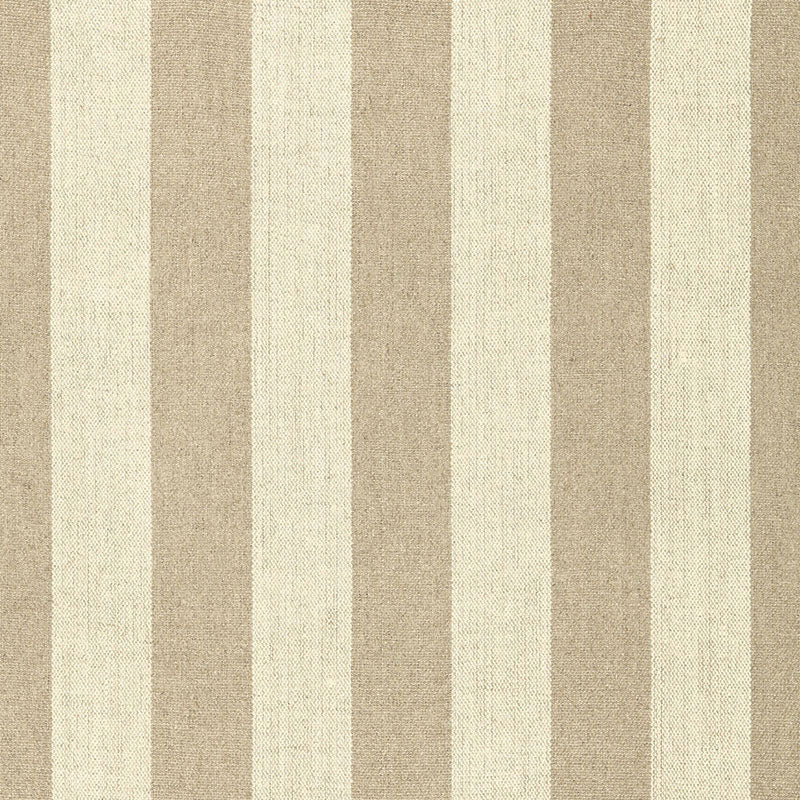 Schumacher Augustin Linen Stripe Linen / Sisal Fabric