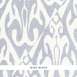 Schumacher Tokat Weave Indigo Fabric - Eade's Wallpaper