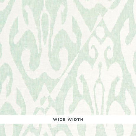 Schumacher Tokat Weave Aqua Fabric - Eade's Wallpaper