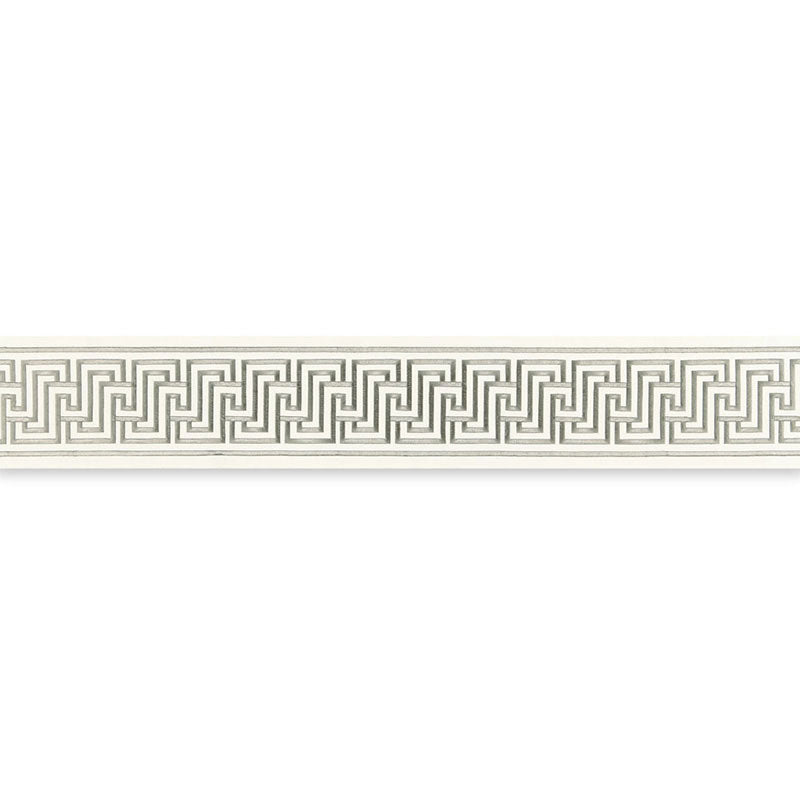 Schumacher 66140 LABYRINTH TAPE in DOVE Trim - MARY MCDONALD