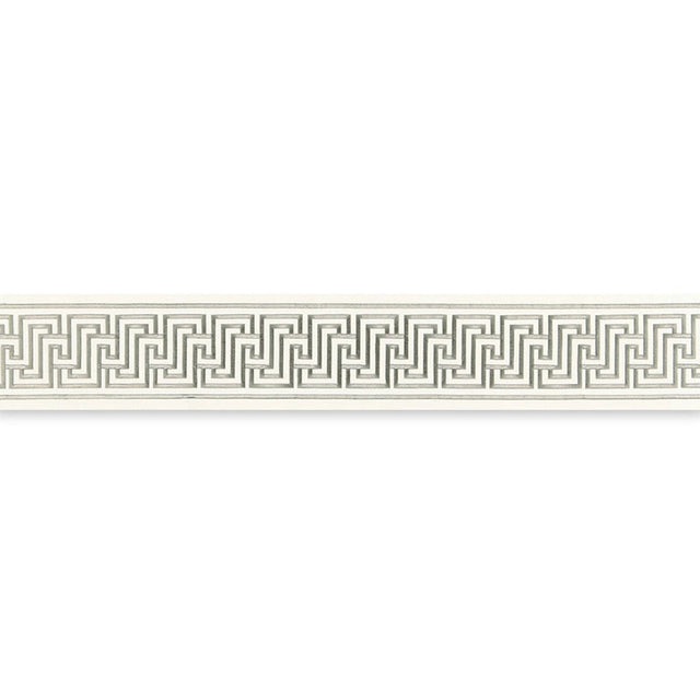 Schumacher 66140 LABYRINTH TAPE in DOVE Trim - MARY MCDONALD