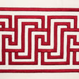 Schumacher 66141 LABYRINTH TAPE in RUBY Trim - MARY MCDONALD