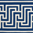 Schumacher 66149 LABYRINTH TAPE in NAVY Trim - EMBROIDERED A