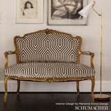 Schumacher Vanderbilt Velvet Dove Fabric - Eade's Wallpaper