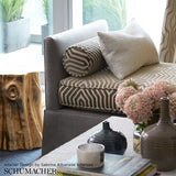 Schumacher Vanderbilt Velvet Dove Fabric - Eade's Wallpaper