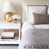 Schumacher Vanderbilt Velvet Dove Fabric - Eade's Wallpaper