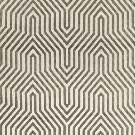 Schumacher Vanderbilt Velvet Dove Fabric - Eade's Wallpaper