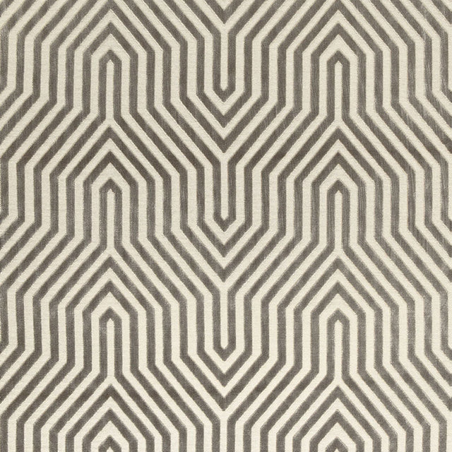 Schumacher Vanderbilt Velvet Dove Fabric - Eade's Wallpaper