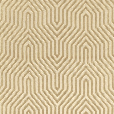 Schumacher Vanderbilt Velvet Greige Fabric - Eade's Wallpaper