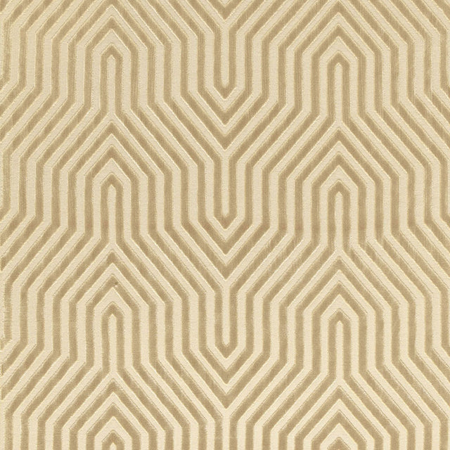 Schumacher Vanderbilt Velvet Greige Fabric - Eade's Wallpaper