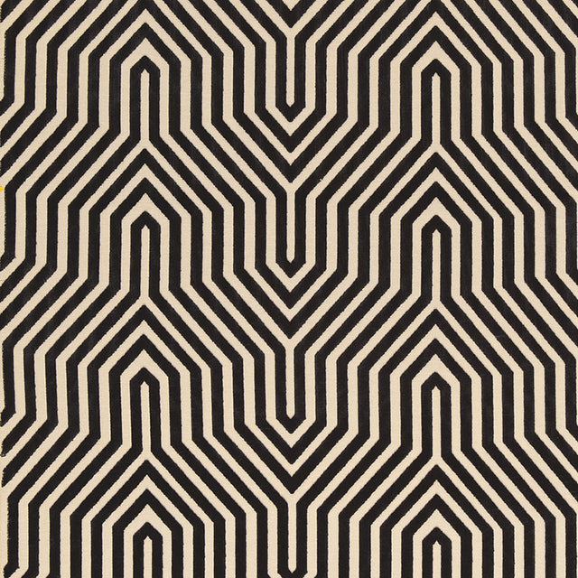 Schumacher Vanderbilt Velvet Noir Fabric - Eade's Wallpaper