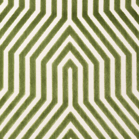 Schumacher Vanderbilt Velvet Lettuce Fabric - Eade's Wallpaper