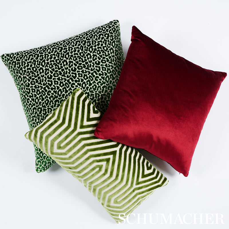 Schumacher Vanderbilt Velvet Lettuce Fabric - Eade's Wallpaper