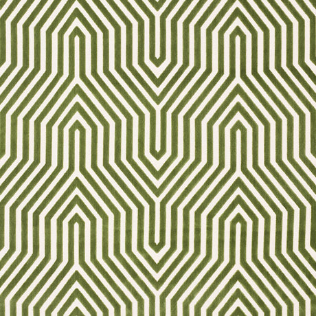 Schumacher Vanderbilt Velvet Lettuce Fabric - Eade's Wallpaper