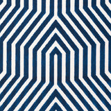 Schumacher Vanderbilt Velvet Bleu Fabric - Eade's Wallpaper