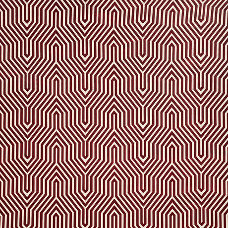 Schumacher Vanderbilt Velvet Garnet Fabric - Eade's Wallpaper