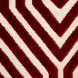 Schumacher Vanderbilt Velvet Garnet Fabric - Eade's Wallpaper