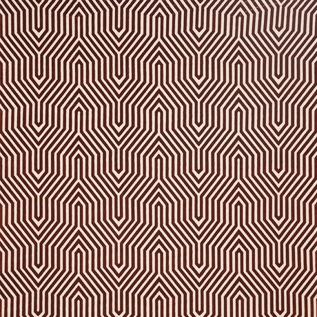 Schumacher Vanderbilt Velvet Russet Fabric - Eade's Wallpaper